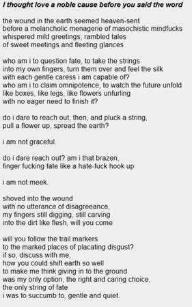 I Thought Love A Noble Cause Poem I Thought Love A Noble Cause Poem